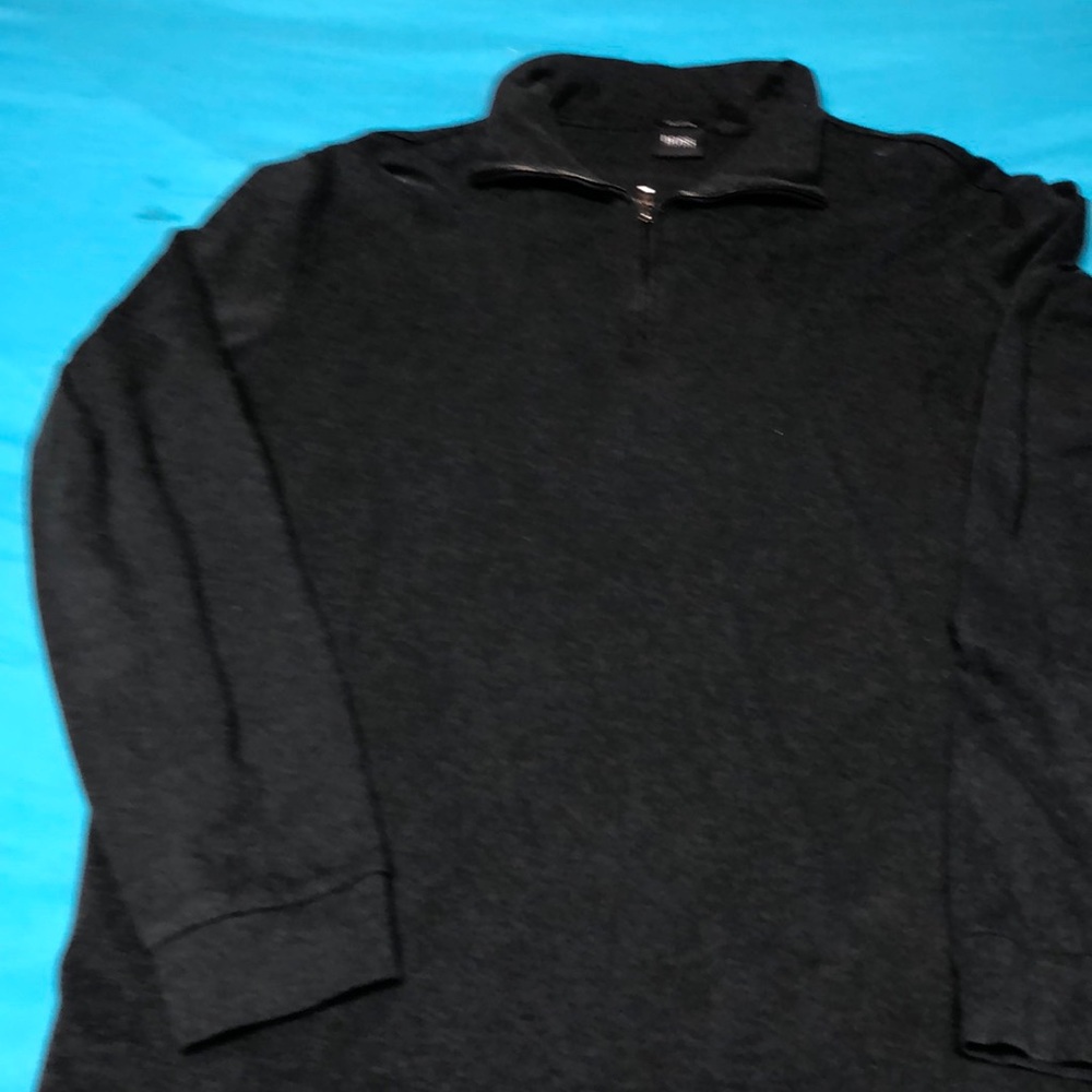 Hugo Boss zip up shirt black label